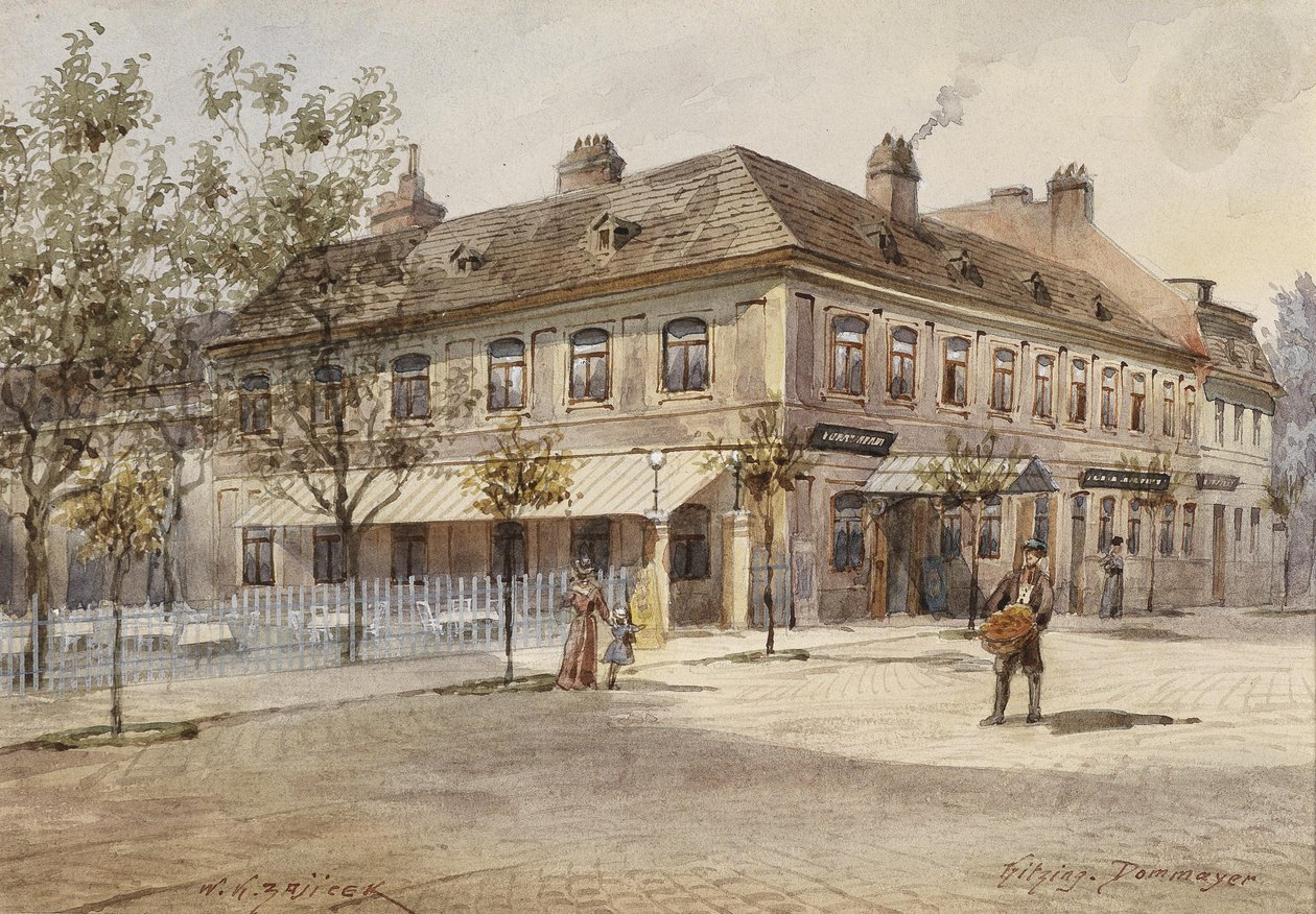 Casino Dommayer i Hietzing av Carl Wenzel Zajicek