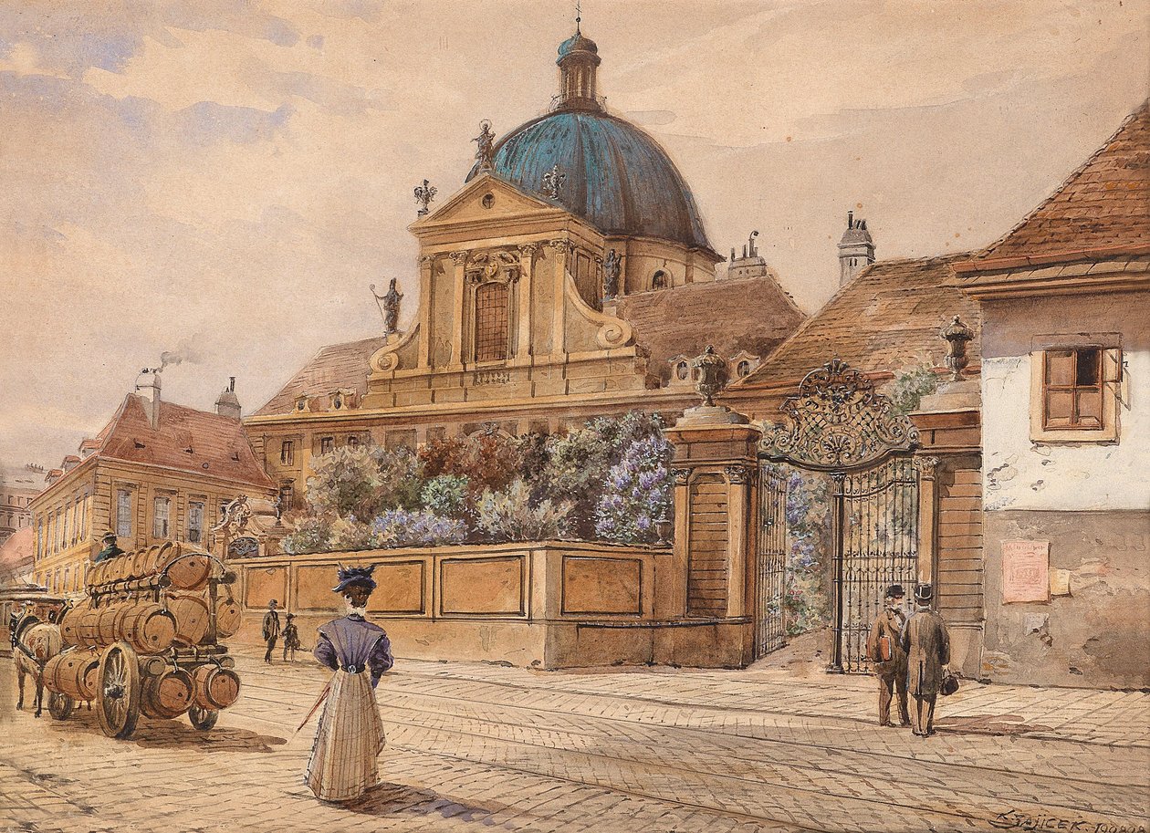 Wien, The Salesian Church på Rennweg av Carl Wenzel Zajicek