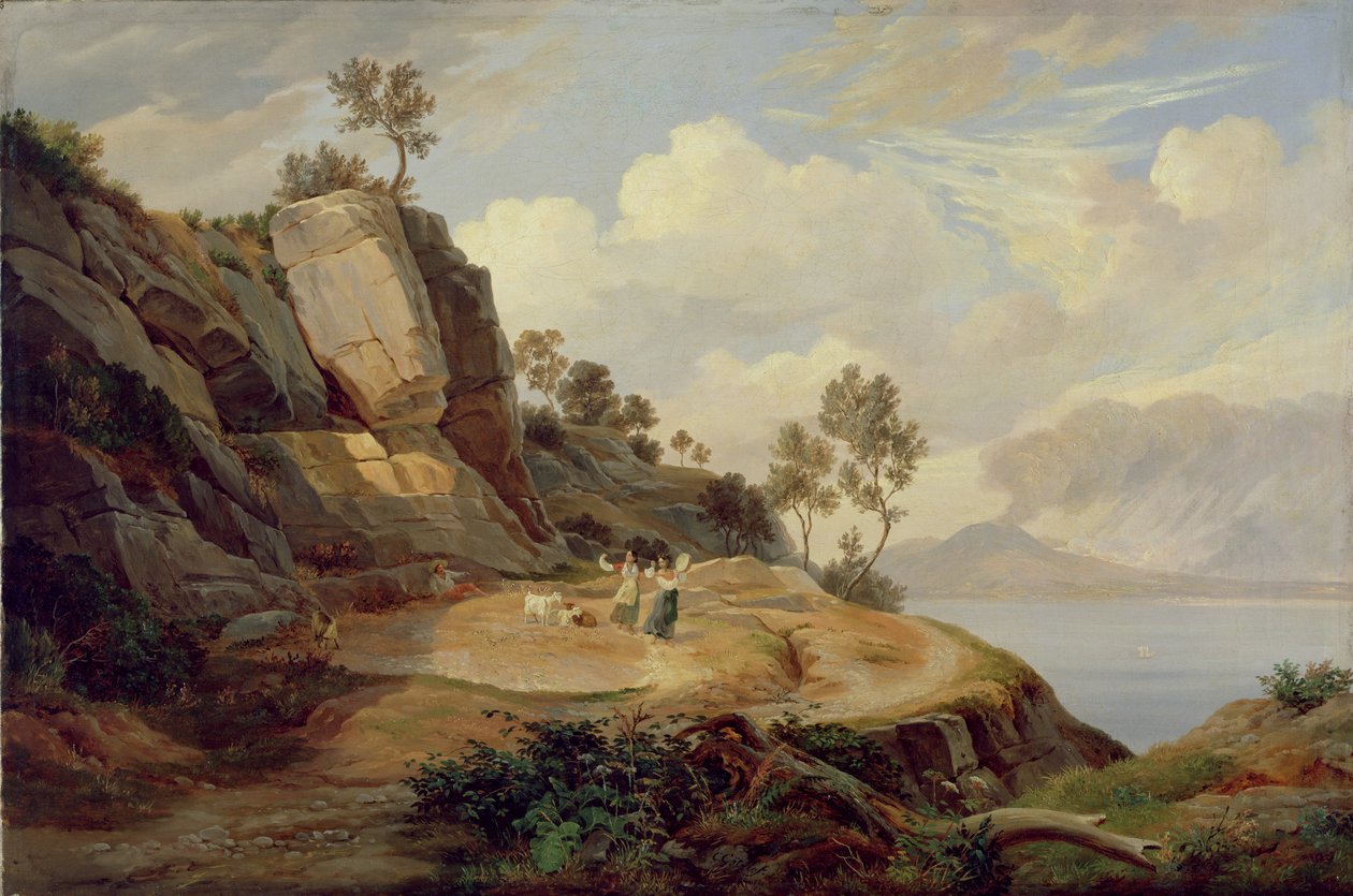 Landskap i Italia av Carl Wilhelm Goetzloff