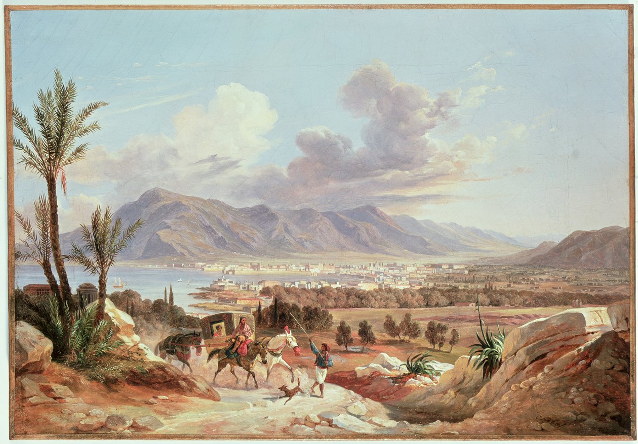 Palermo av Belmonte, ca. 1831 av Carl Wilhelm Goetzloff