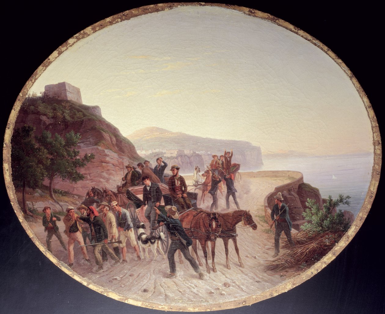 The Capture of Guido Edmondo, ca. 1864 (olje på lerret på tre) av Carl Wilhelm Goetzloff