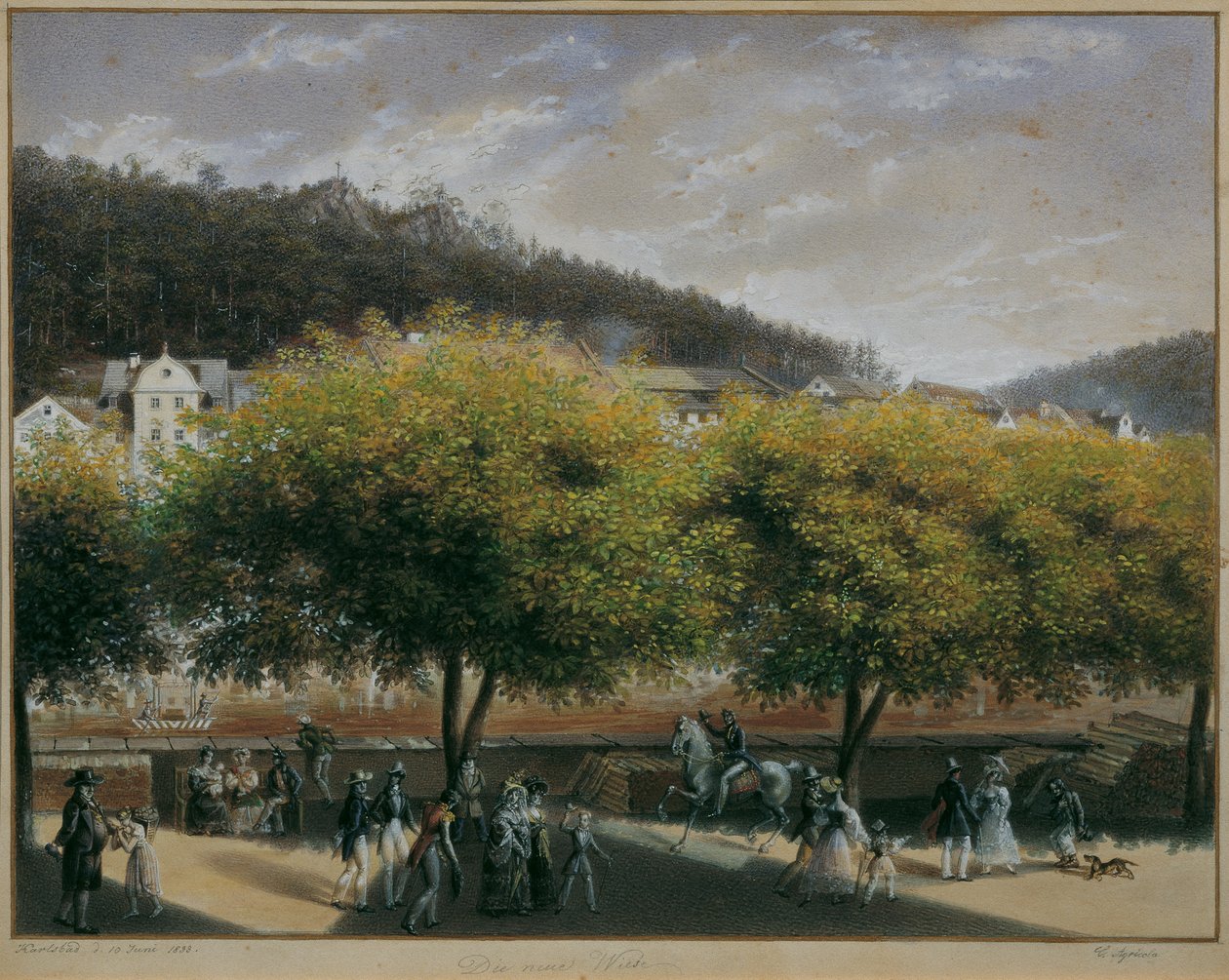 Den nye engen i Karlovy Vary av Carl Agricola