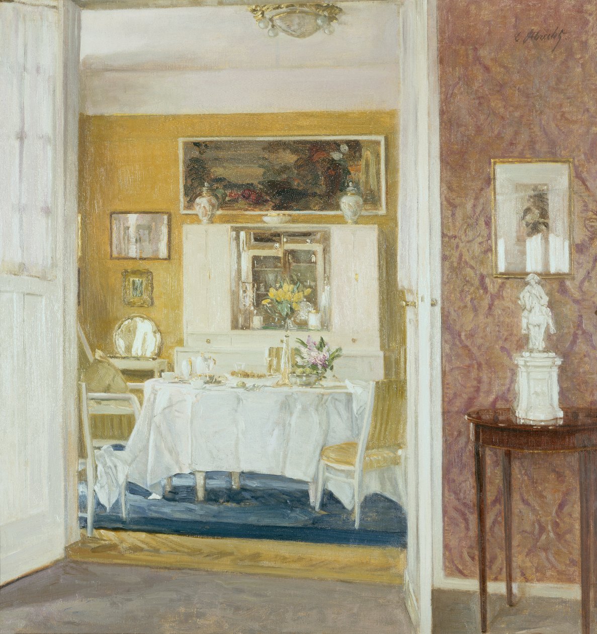 Frokostrommet (olje på lerret) av Carl Albrecht