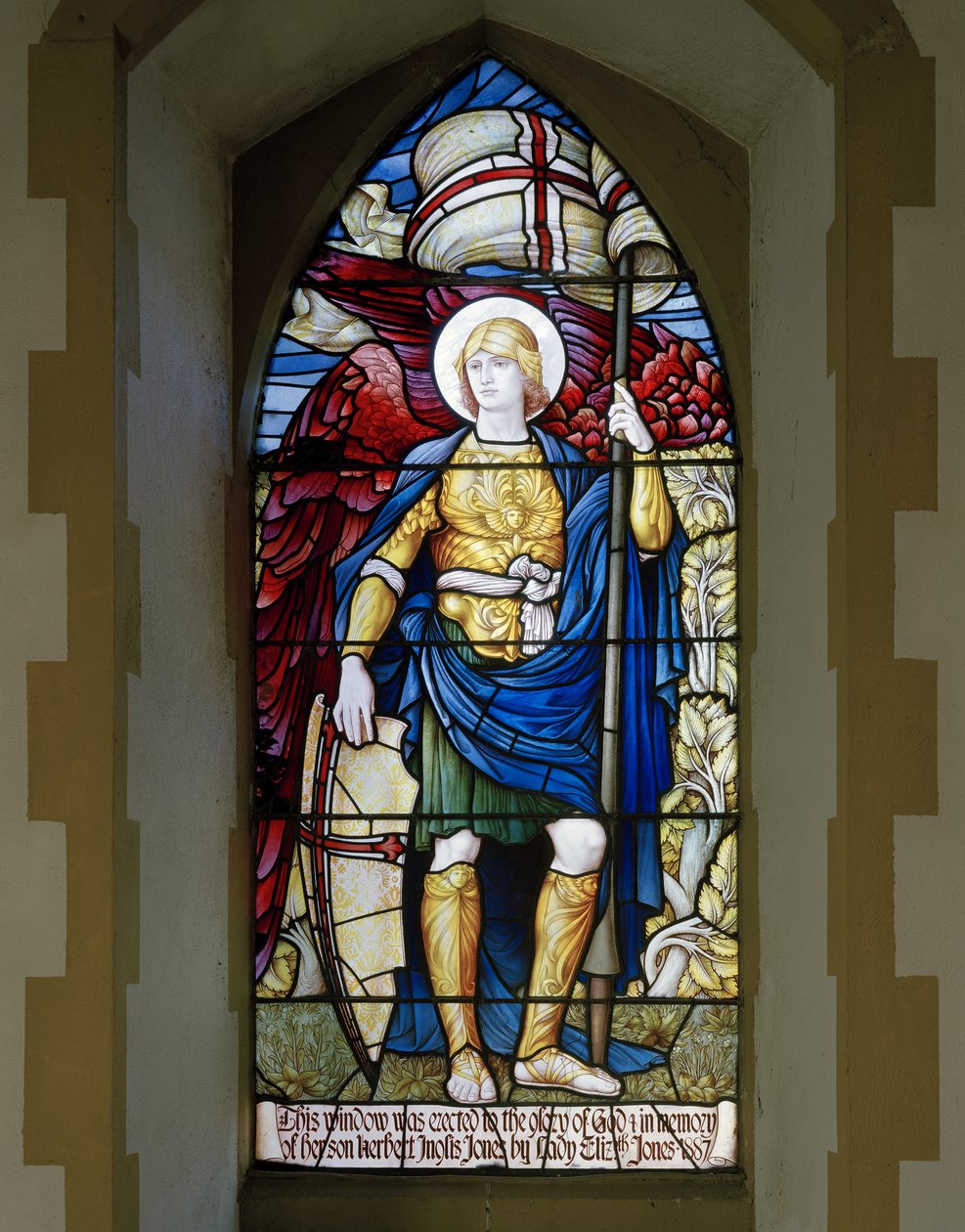 Betws Bledrws, St Bledrws, Shrigley & Hunt (1873-1982), Carl Almquist, St Michael, 1887 av Carl Almquist