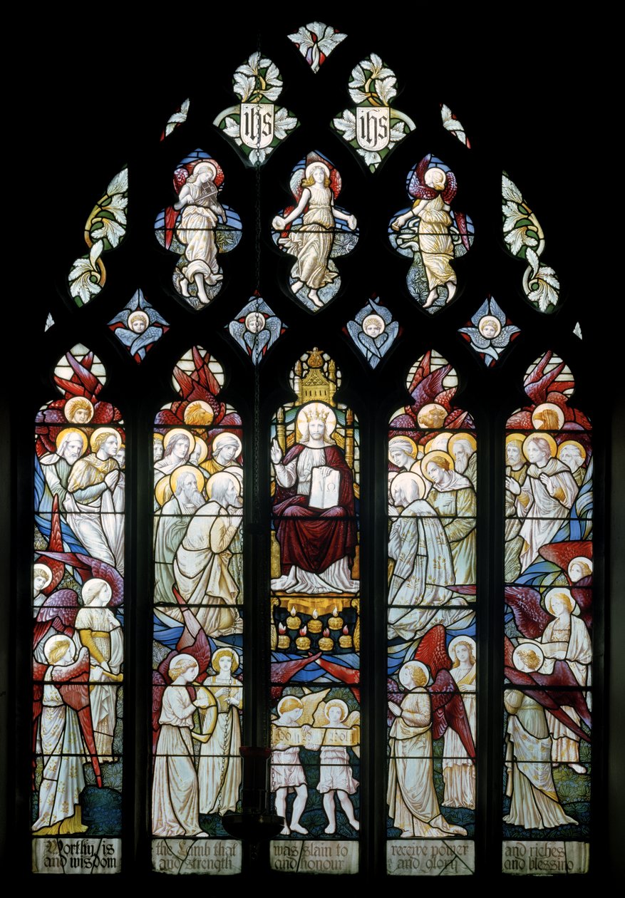 Latchford, Christchurch, Shrigley & Hunt (1873-1982), Carl Almquist, Christ In Glory Worshiped By Angels, 1887 av Carl Almquist