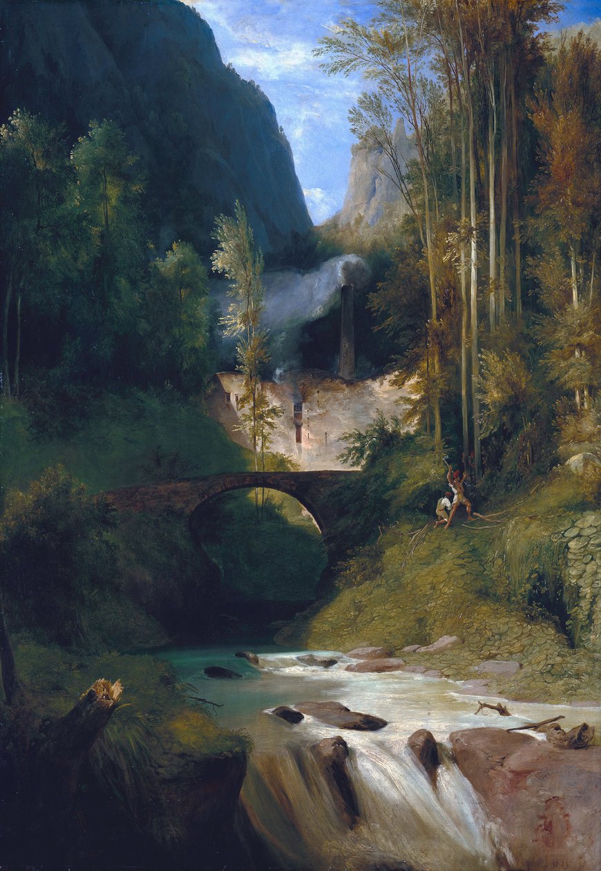 Gorge nær Amalfi, 1831 av Carl Blechen