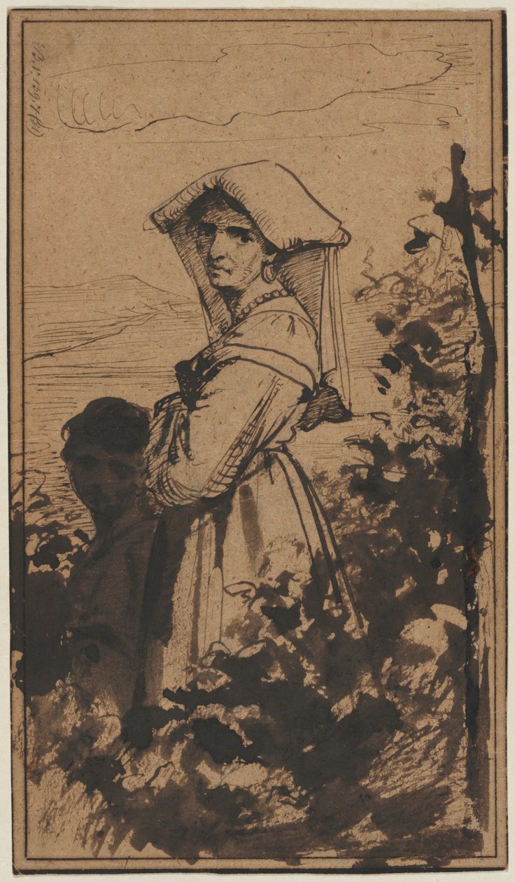 Stående kvinne og barn av Carl Bloch (Danish