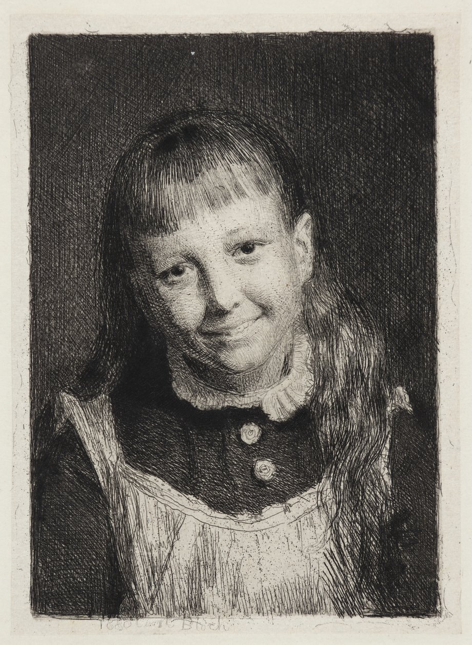 Den leende jenta. Portrett av Ida Alma Bloch av Carl Bloch