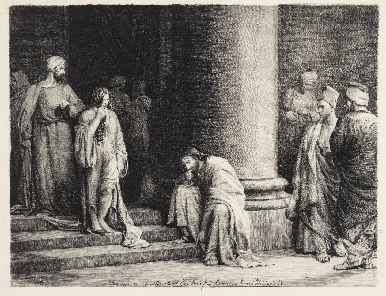 Kristus og synderen av Carl Bloch