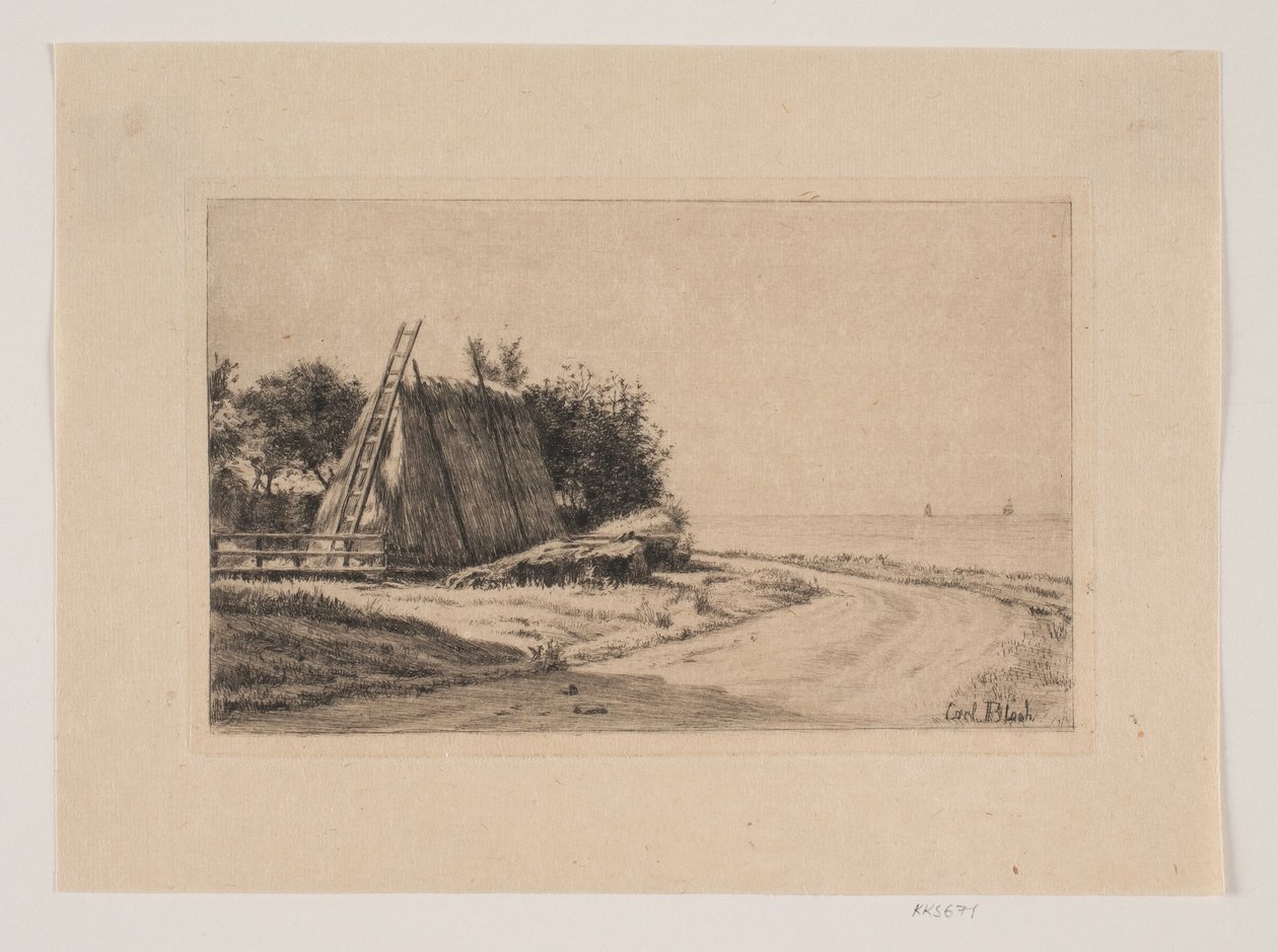 Landskapet med høystakken av Carl Bloch