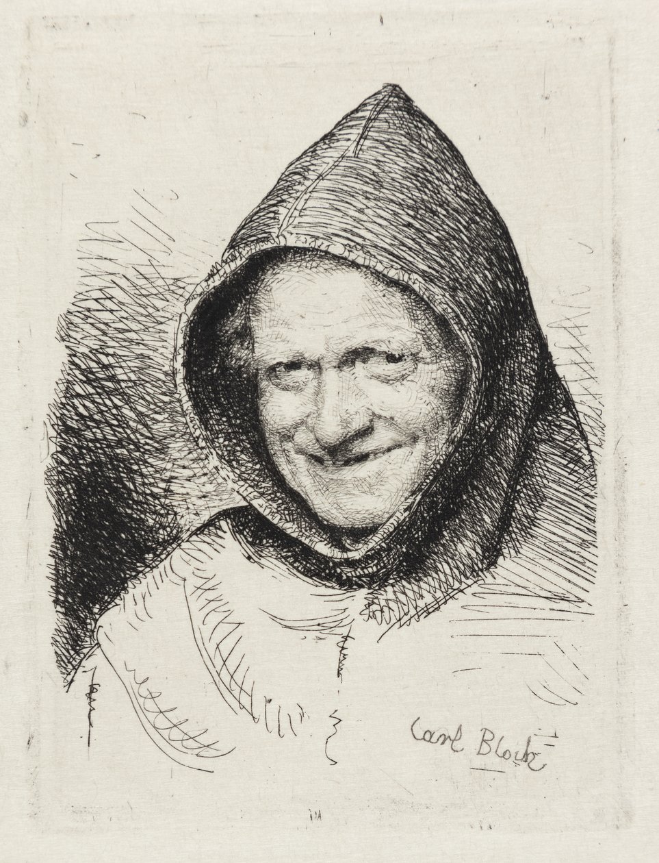 Smilende munk av Carl Bloch