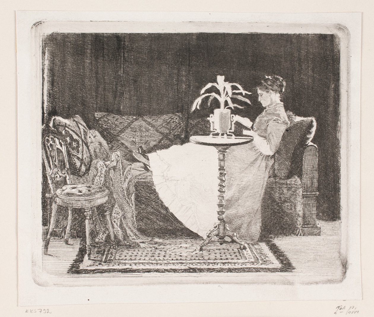 Lesende dame av Carl Bloch