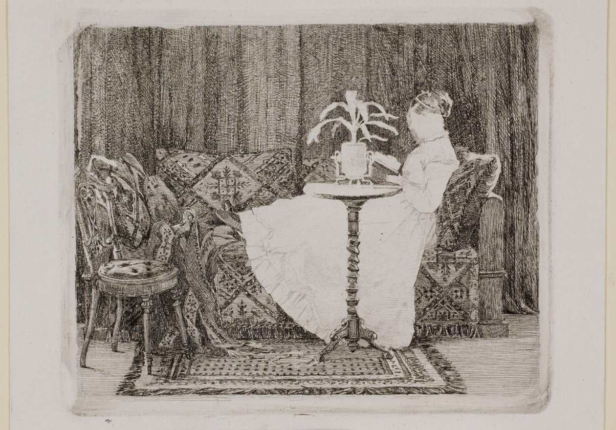 Lesende dame av Carl Bloch