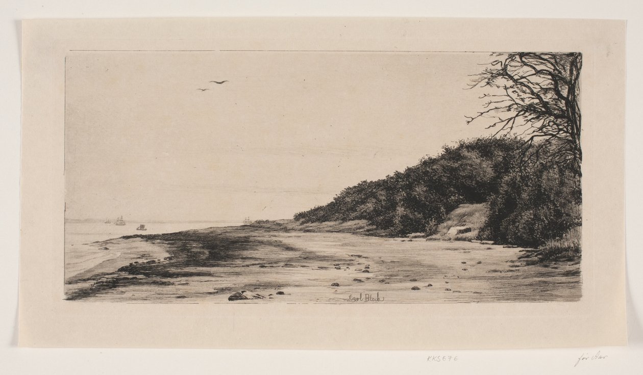 Klippen ved havet av Carl Bloch