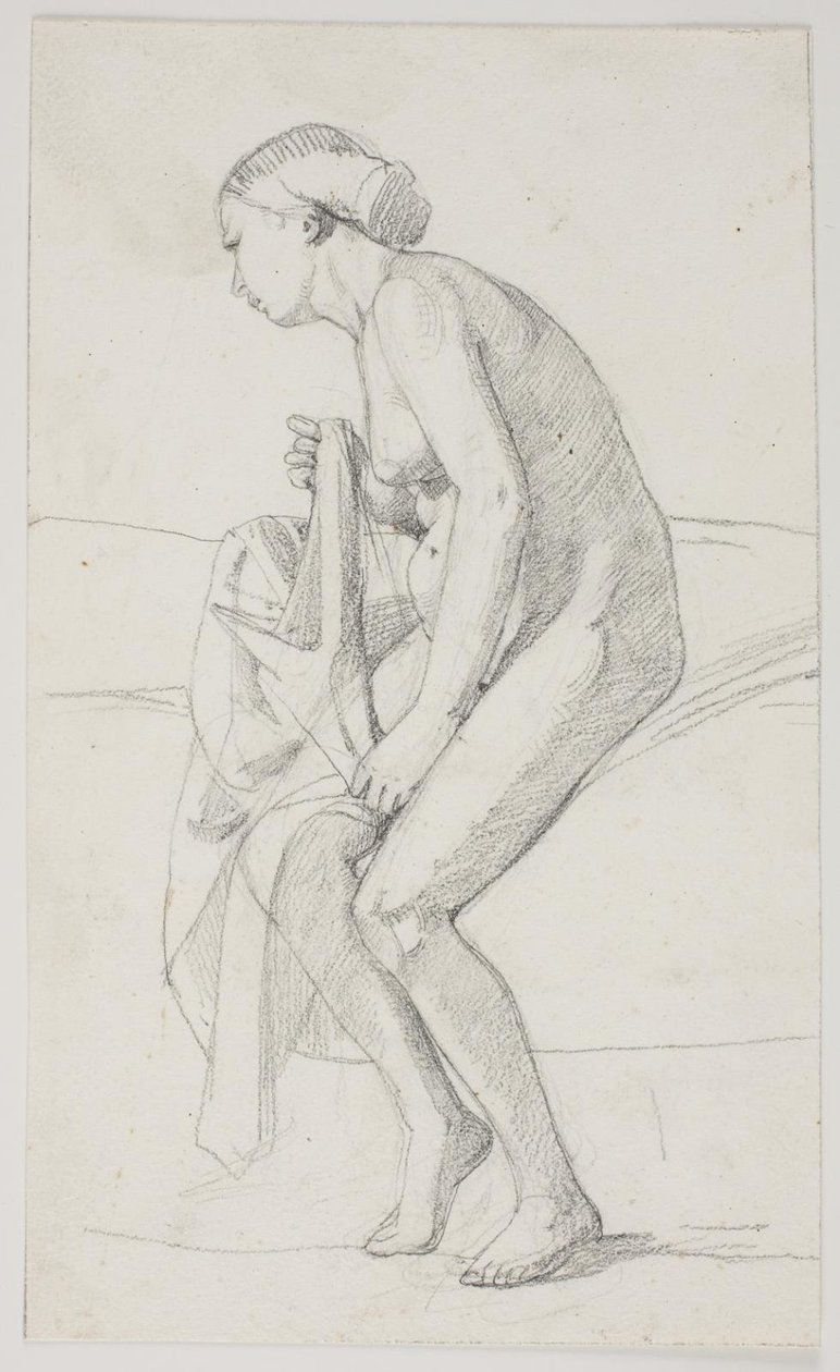 Studier til museets maleri "Jairi datter" (kms835) av Carl Bloch