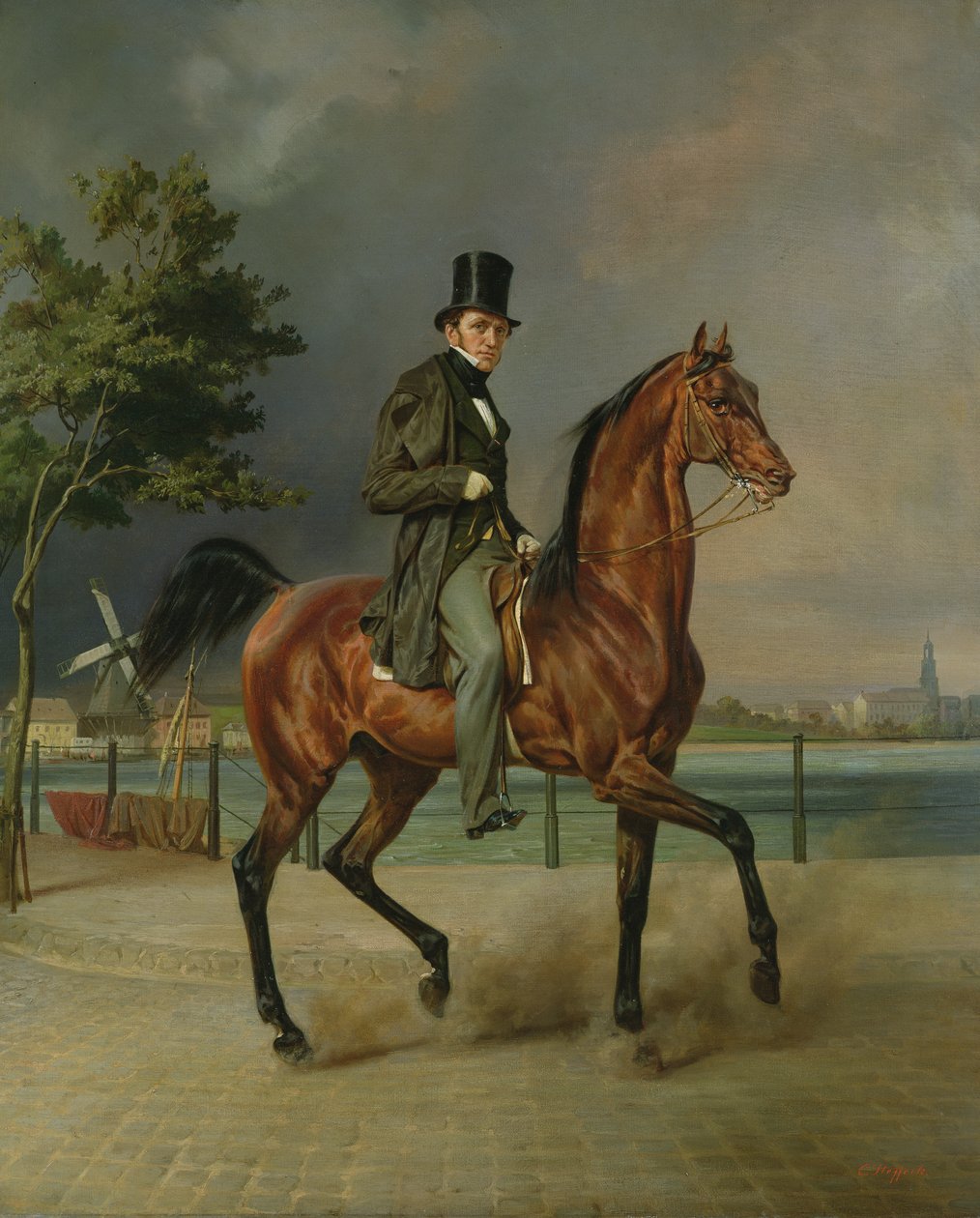 Forretningsmannen, Carl August Staegemann (1803-64) av Carl Constantin Steffeck