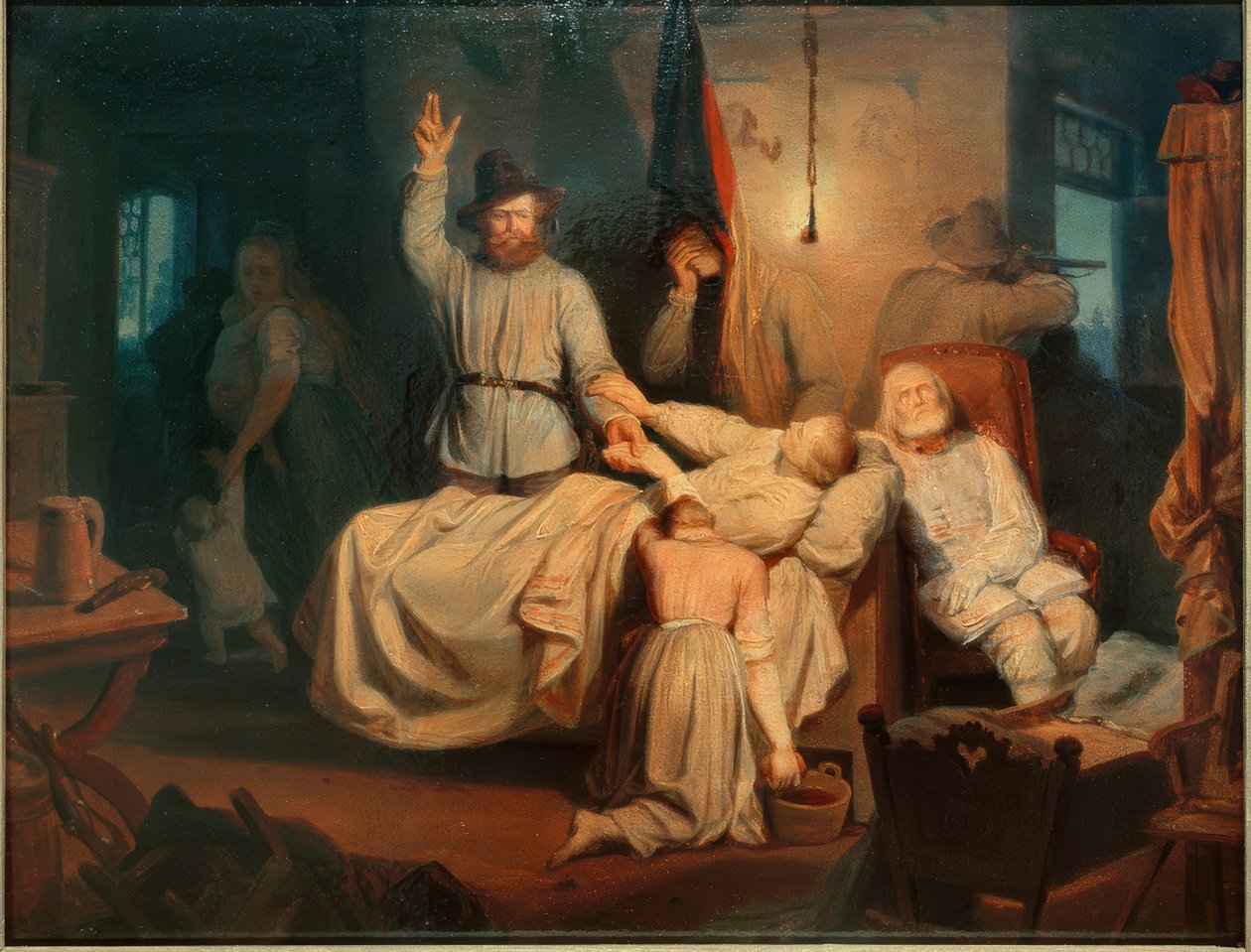 Død av en frihetskjemper i 1848 av Carl Engel von Rabenau