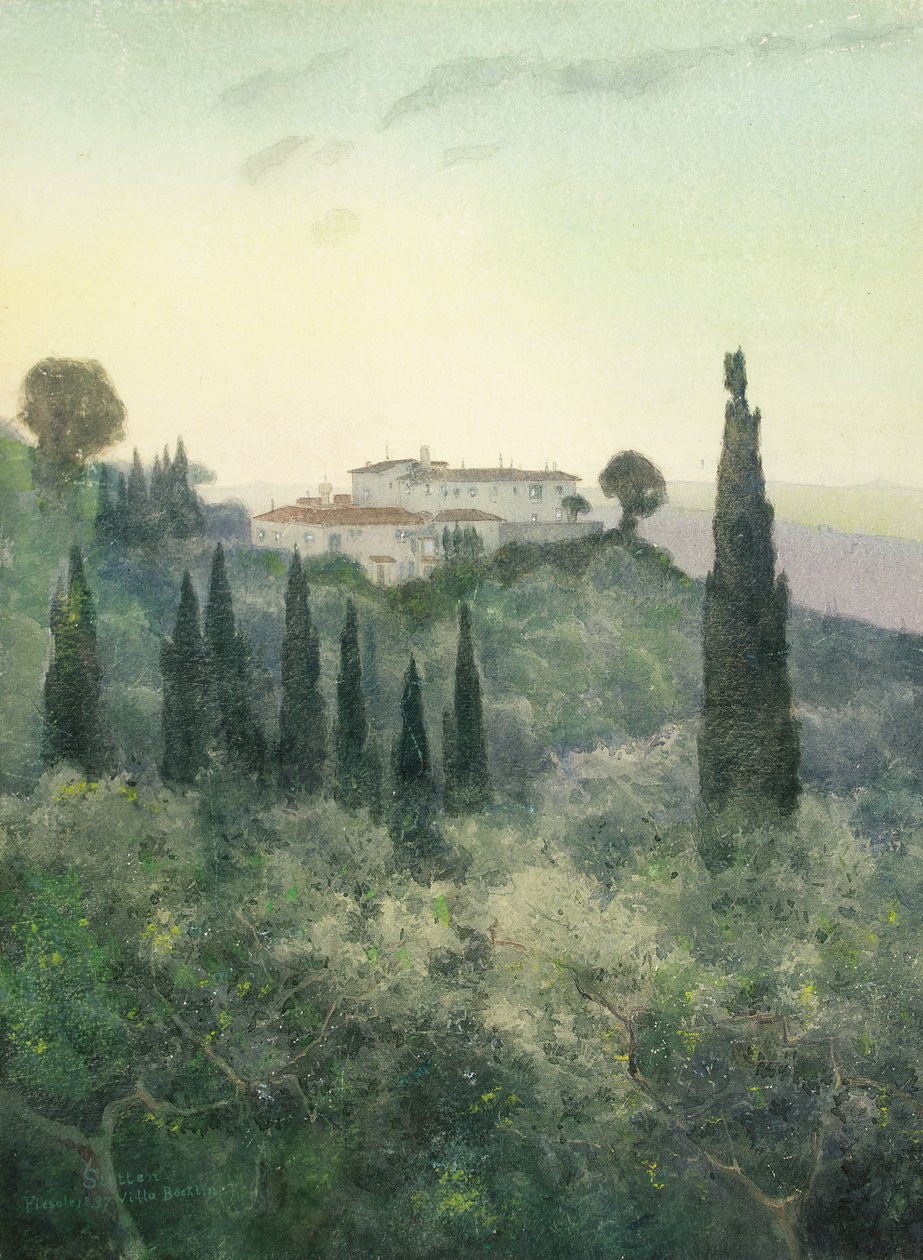 Villa Bocklin, Fiesole av Carl Ernest von Stetten