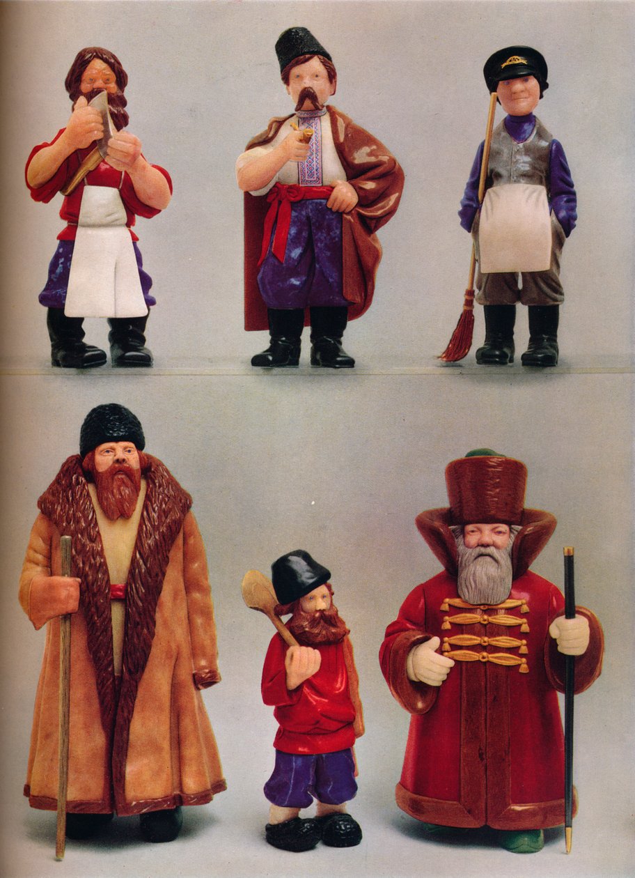 Russiske nasjonaltyper, c1935 av Carl Fabergé
