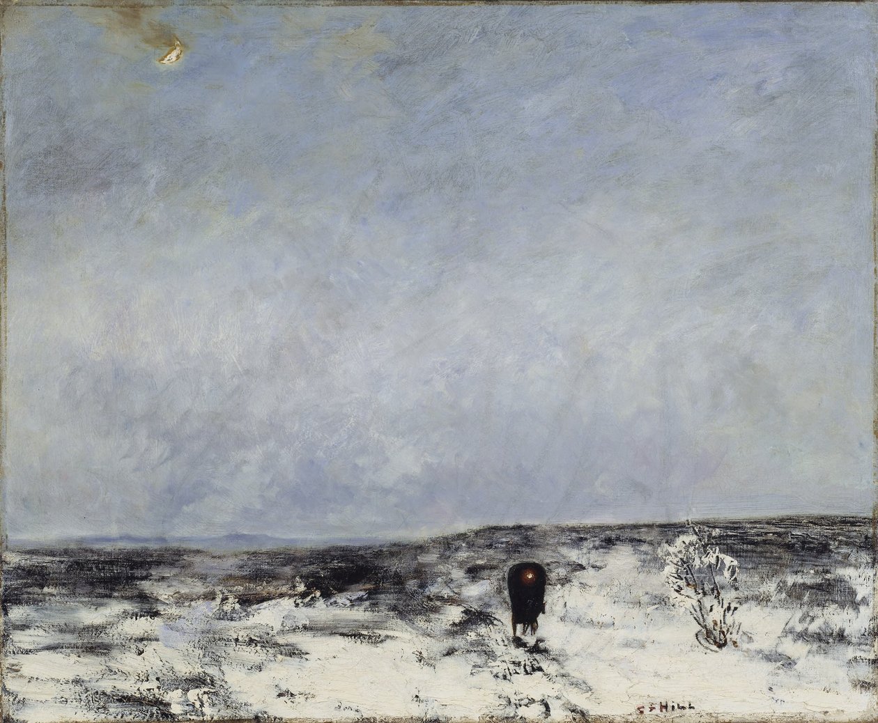 Heilandskap med en vogn av Carl Fredrik Hill