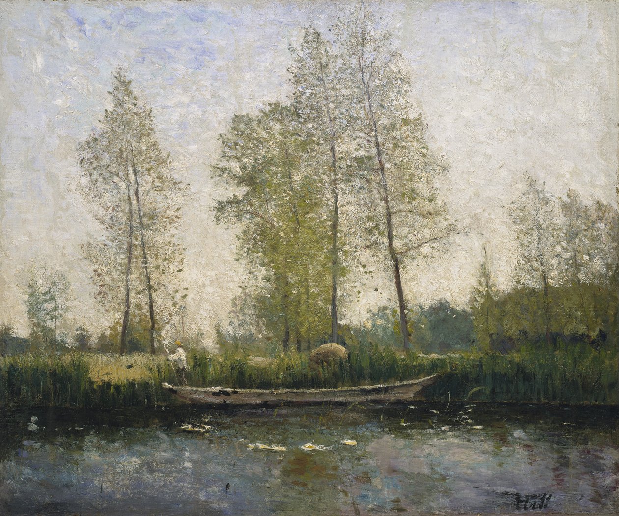 Seine. Motiv fra St Germain, 1877 av Carl Fredrik Hill