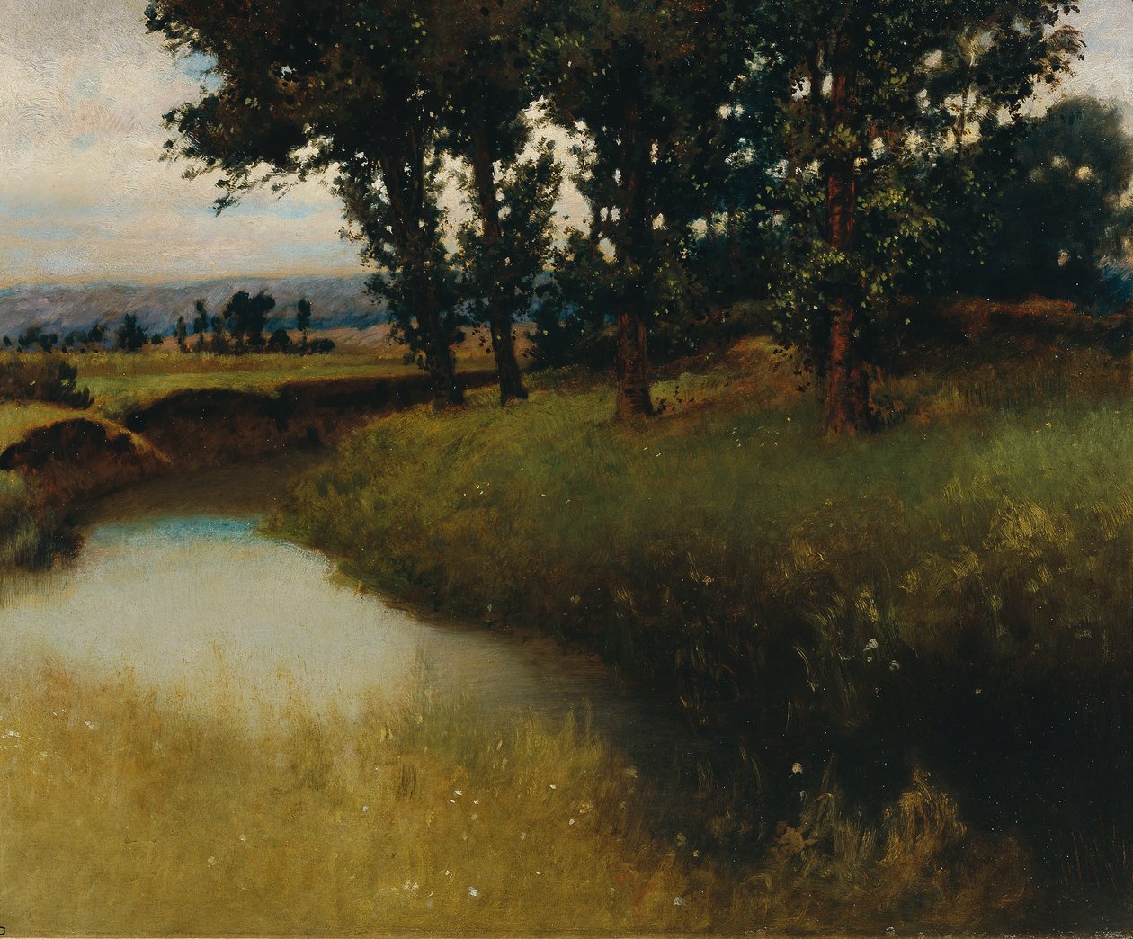 kveldslandskap av Carl Freiherr von Pidoll zu Quintenbach