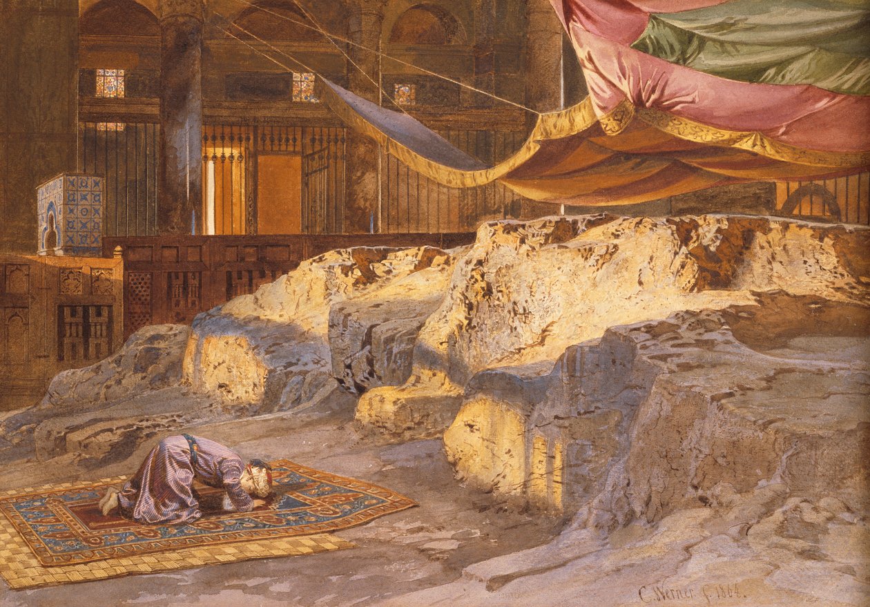 Inne i klippedomen, 1864 av Carl Friedrich Heinrich Werner
