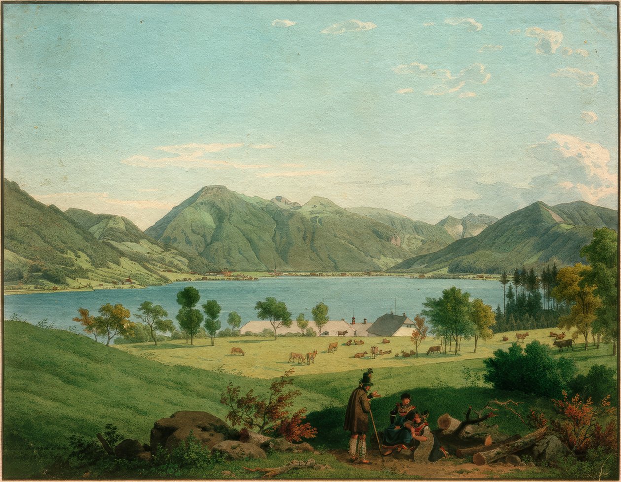 Tegernsee nær Kaltenbrunn av Carl Friedrich Heinzmann
