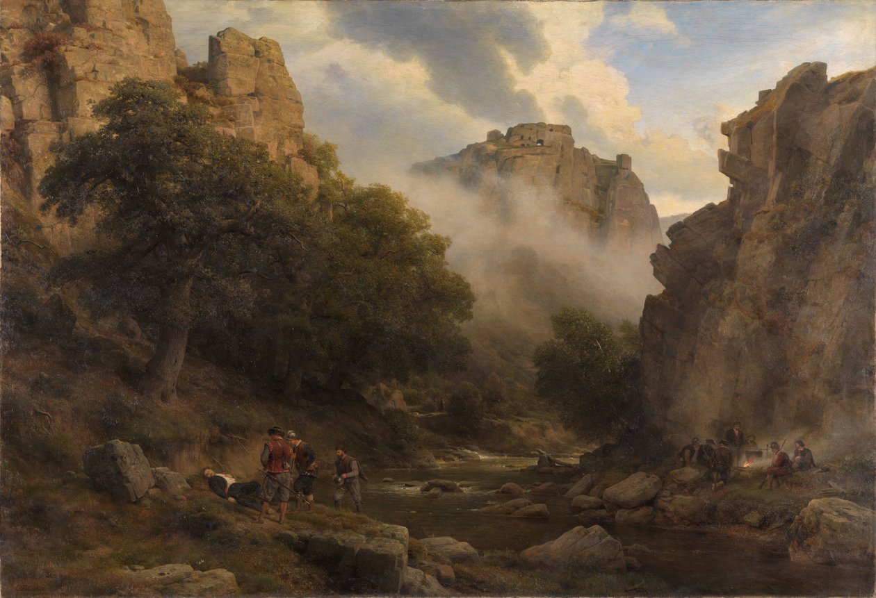 Bode-dalen i Harz av Carl Friedrich Lessing