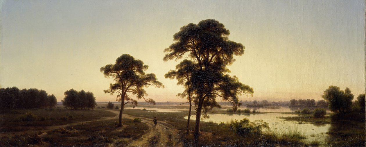 Schlesisk landskap av Carl Friedrich Lessing