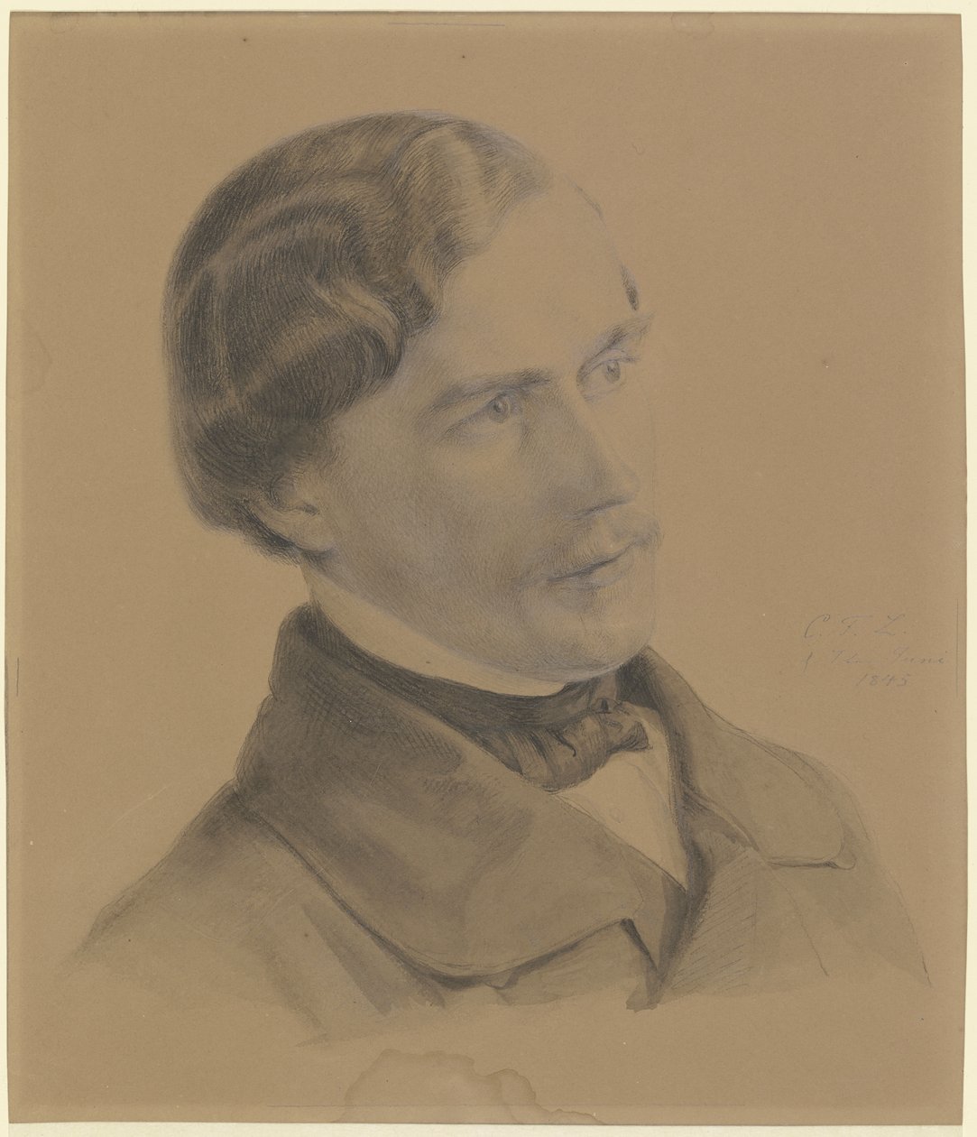 Kunstnerens selvportrett av Carl Friedrich Lessing