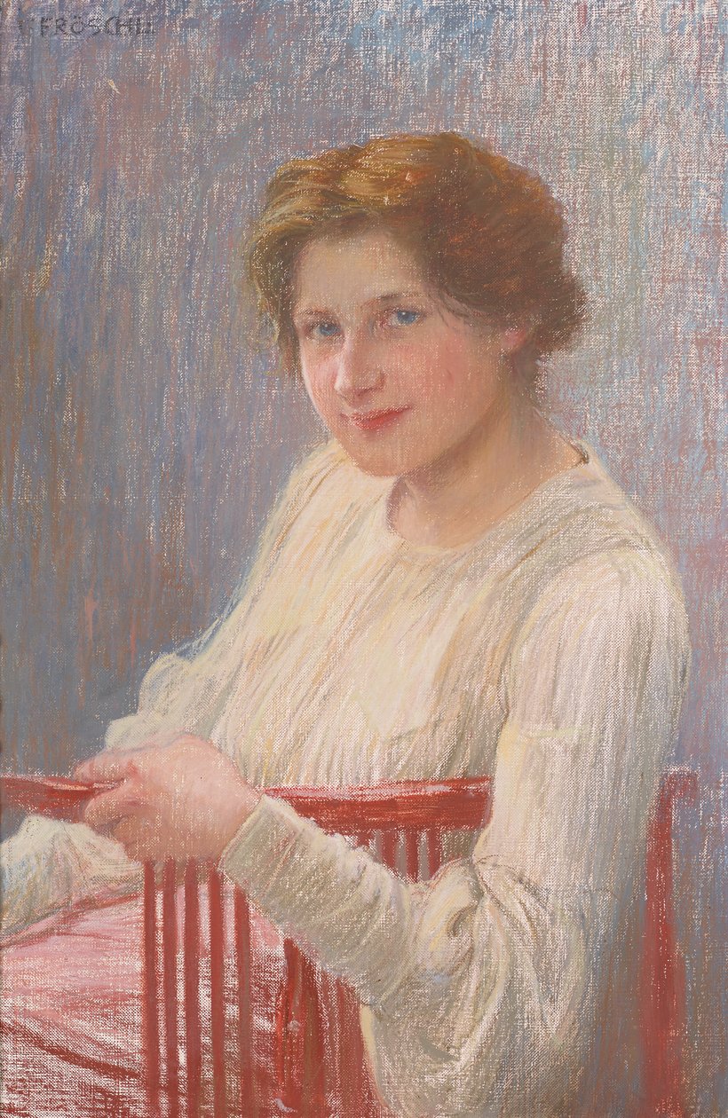 portrettstudie av Carl Fröschl