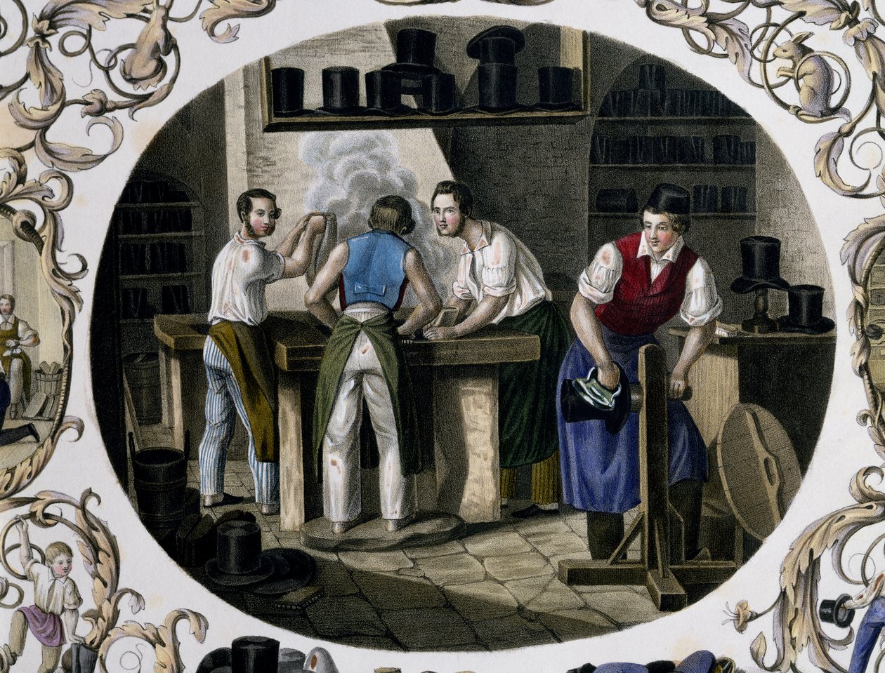 Hattemakerens butikk av Carl and Geiger Peter Johann Nepomuk Kunz