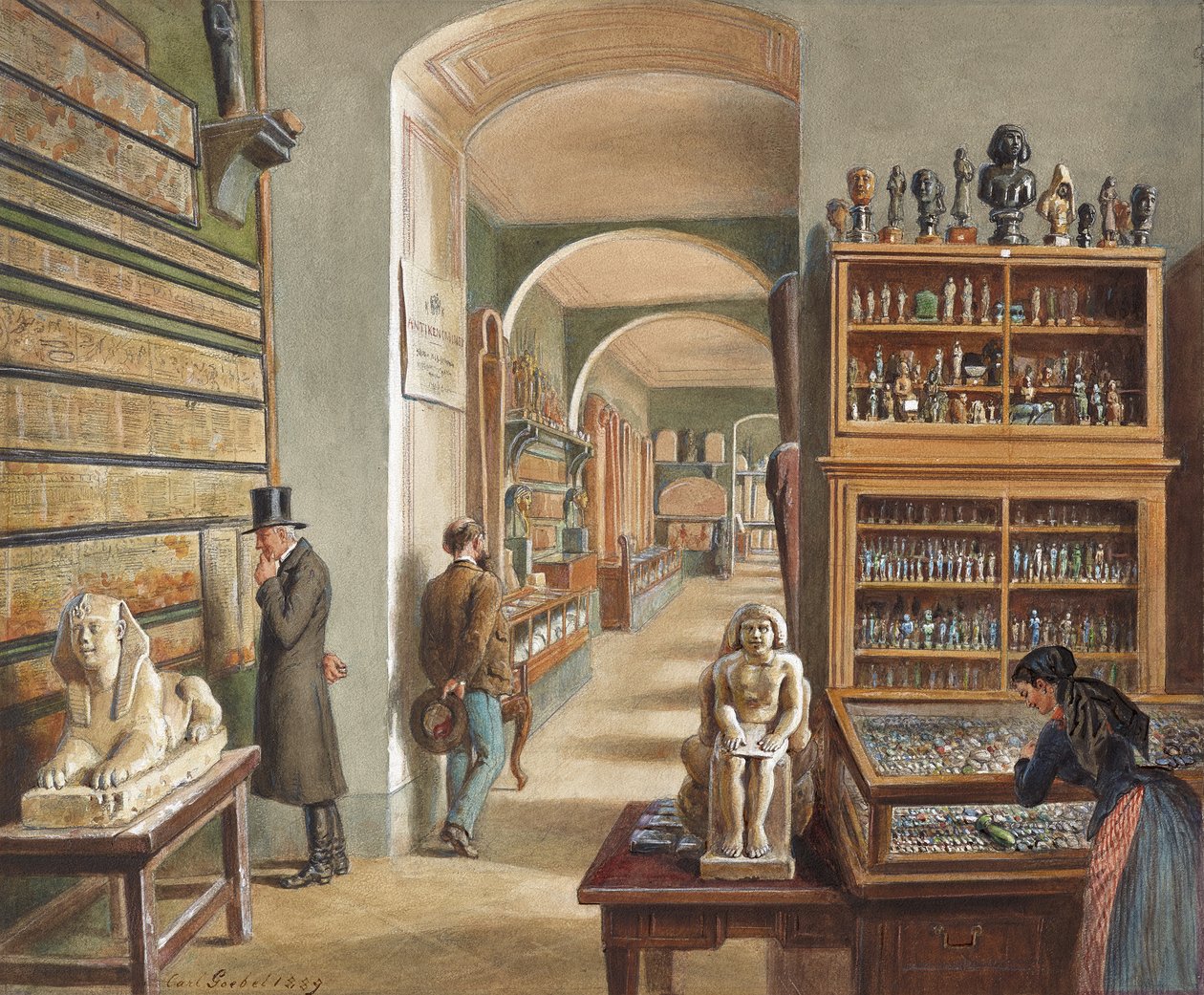 Det andre skapet i den egyptiske samlingen av Carl Goebel d. J.