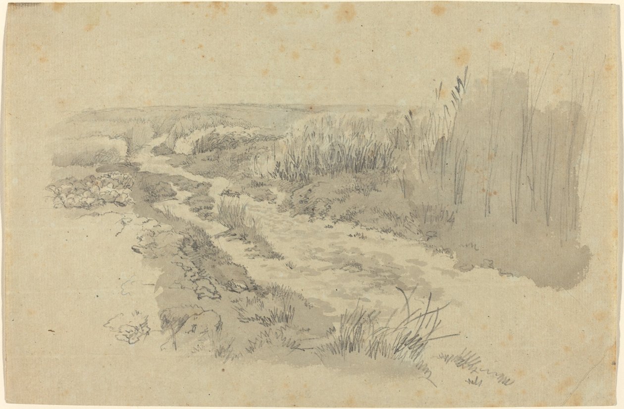 En sti gjennom åkre nær Leipzig av Carl Gustav Carus