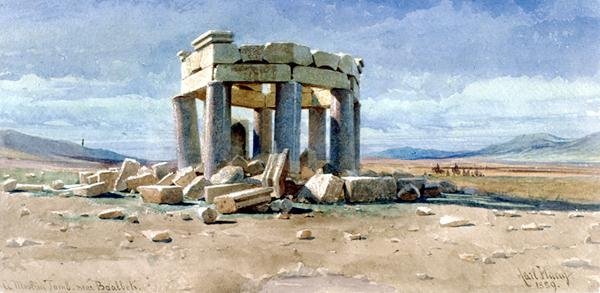 En muslimsk grav nær Baalbek av Carl Haag