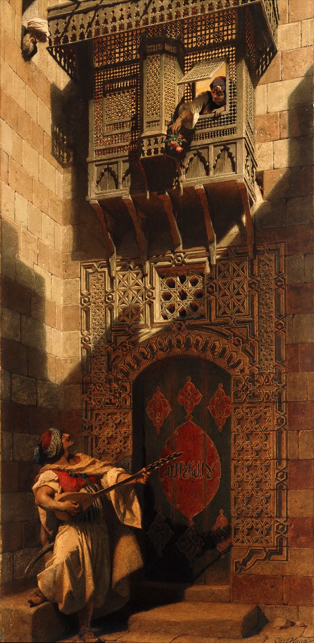 En Serenade i Kairo; En Serenata i Kairo, 1893 av Carl Haag