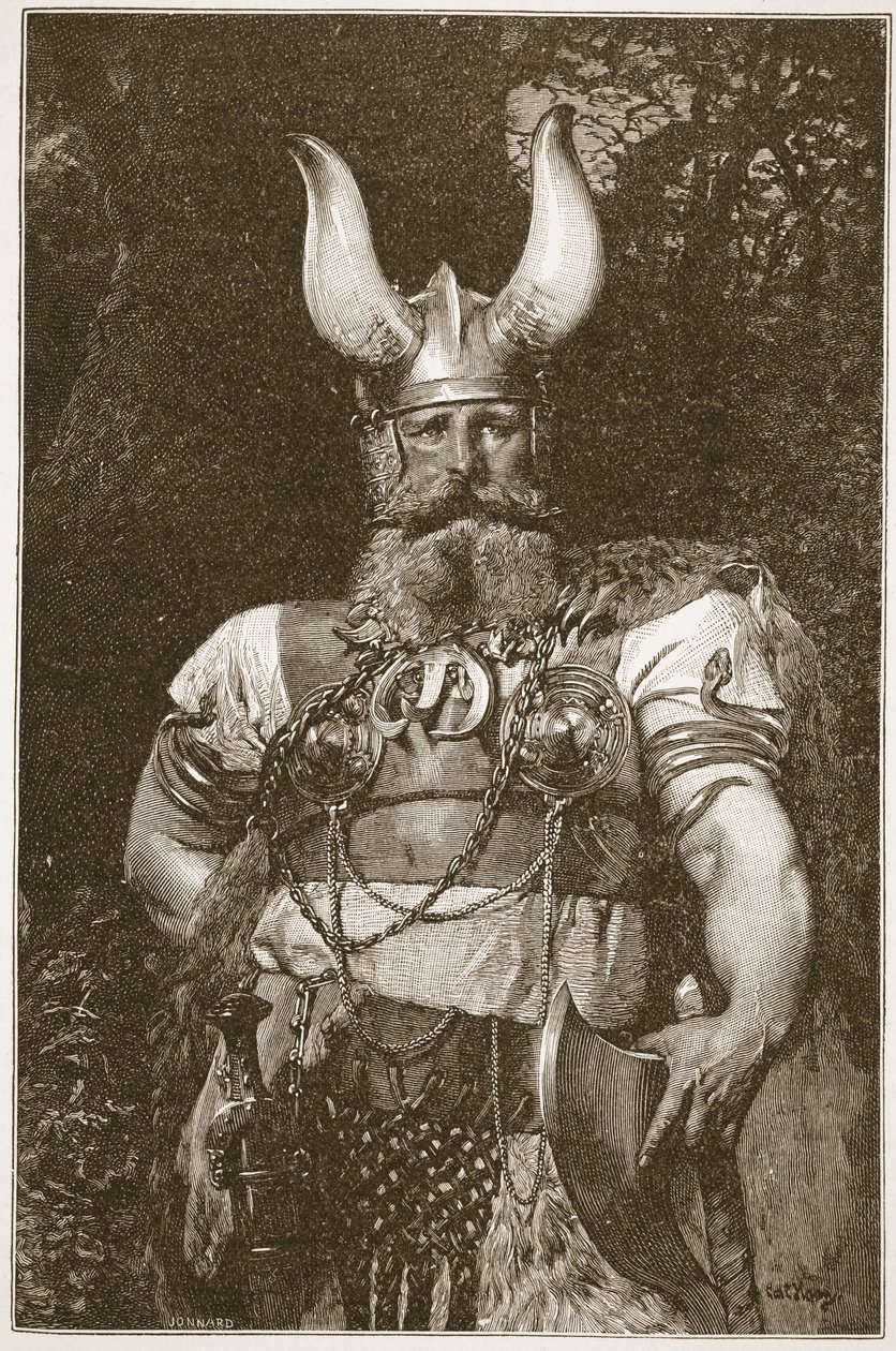 A Viking Chief, illustrasjon fra 