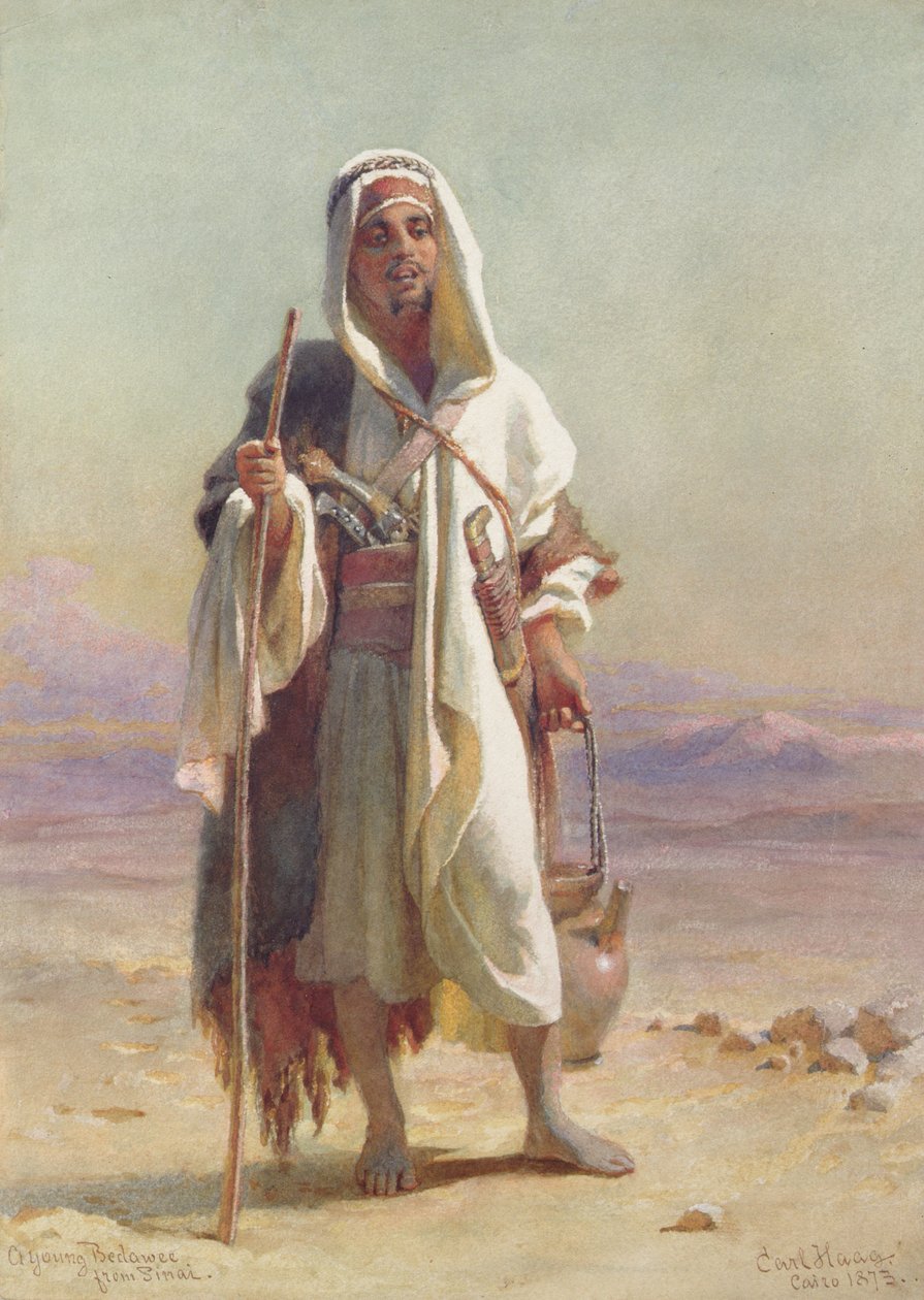 En ung bedawee fra Sinai, 1873 av Carl Haag