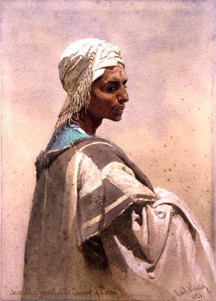 Auwatt, en tjener ved klosteret Sinai av Carl Haag