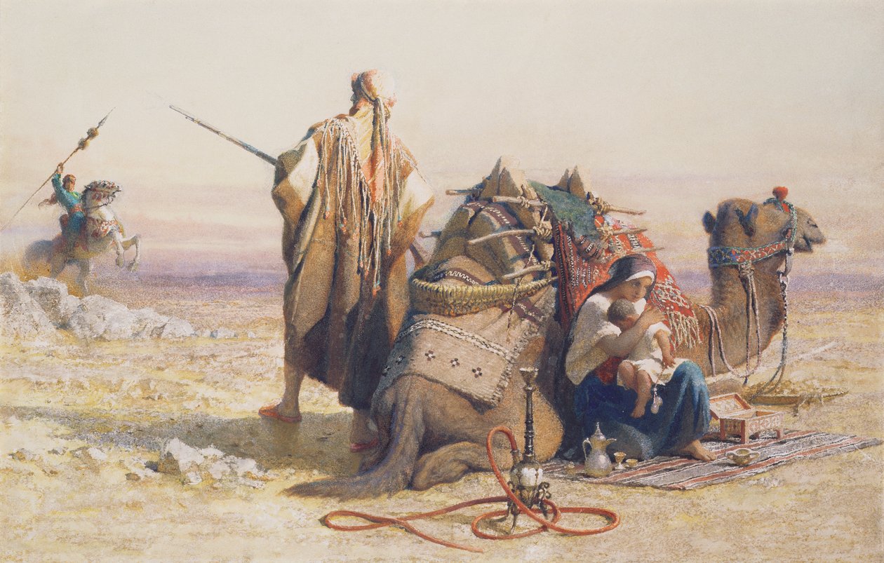 Fare i ørkenen, 1867 av Carl Haag