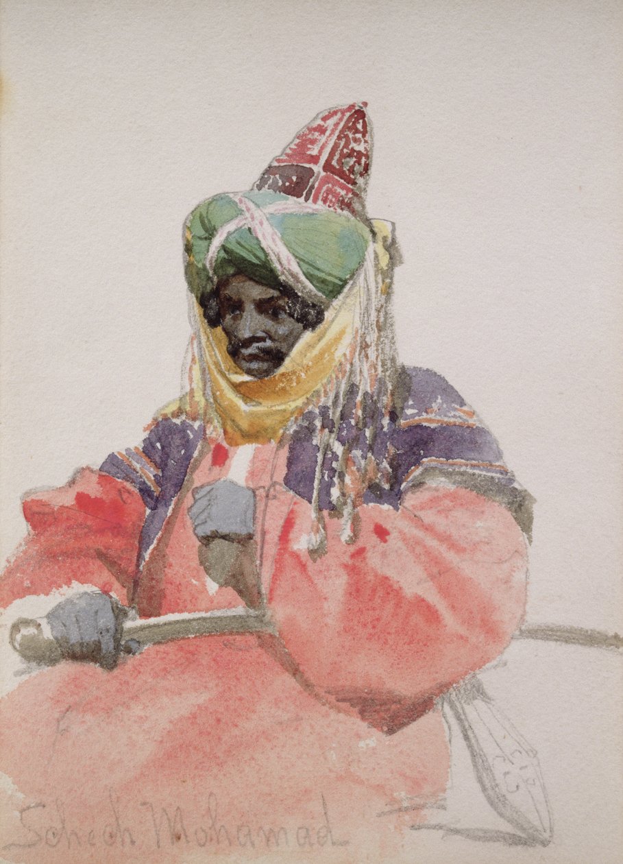 Portrett av en araber av Carl Haag