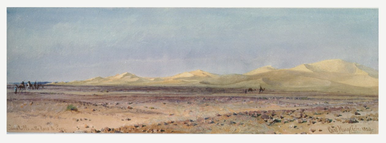 Sand Hills på veien til Suez, 1859 av Carl Haag