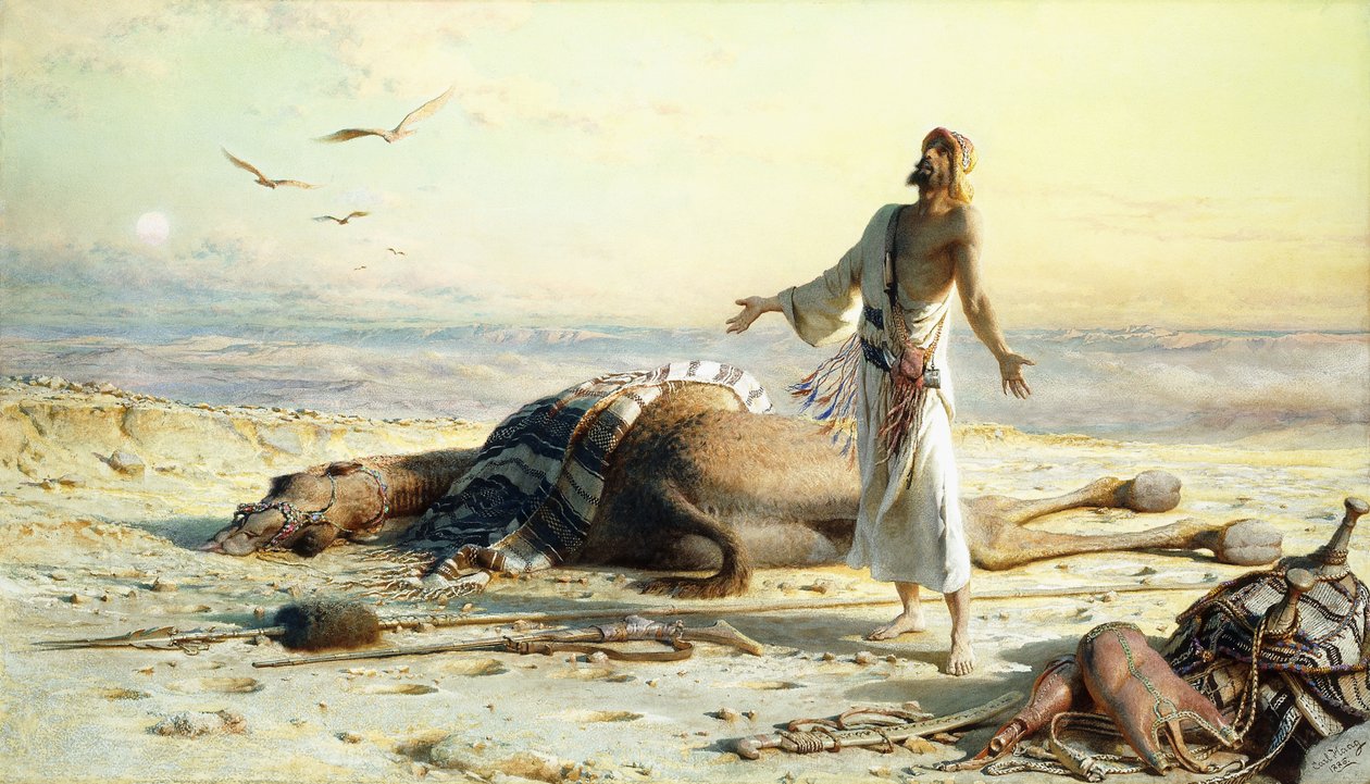 Forlis i ørkenen, 1886 av Carl Haag