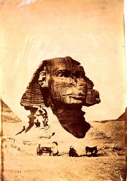 Sfinxen ved Giza (fotografi) av Carl Haag