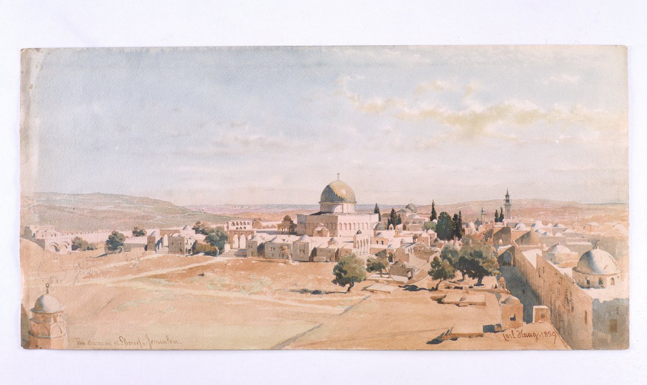'Haraam es Shereef, Jerusalem', 1895 av Carl Haag