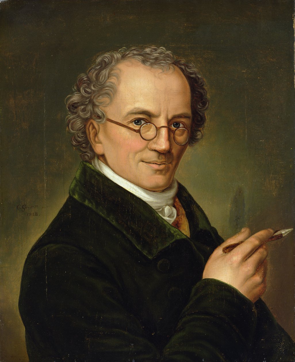 Kunstneren Friedrich Carl Groger (1766-1838) 1828 av Carl Heinrich Adolph Grimm