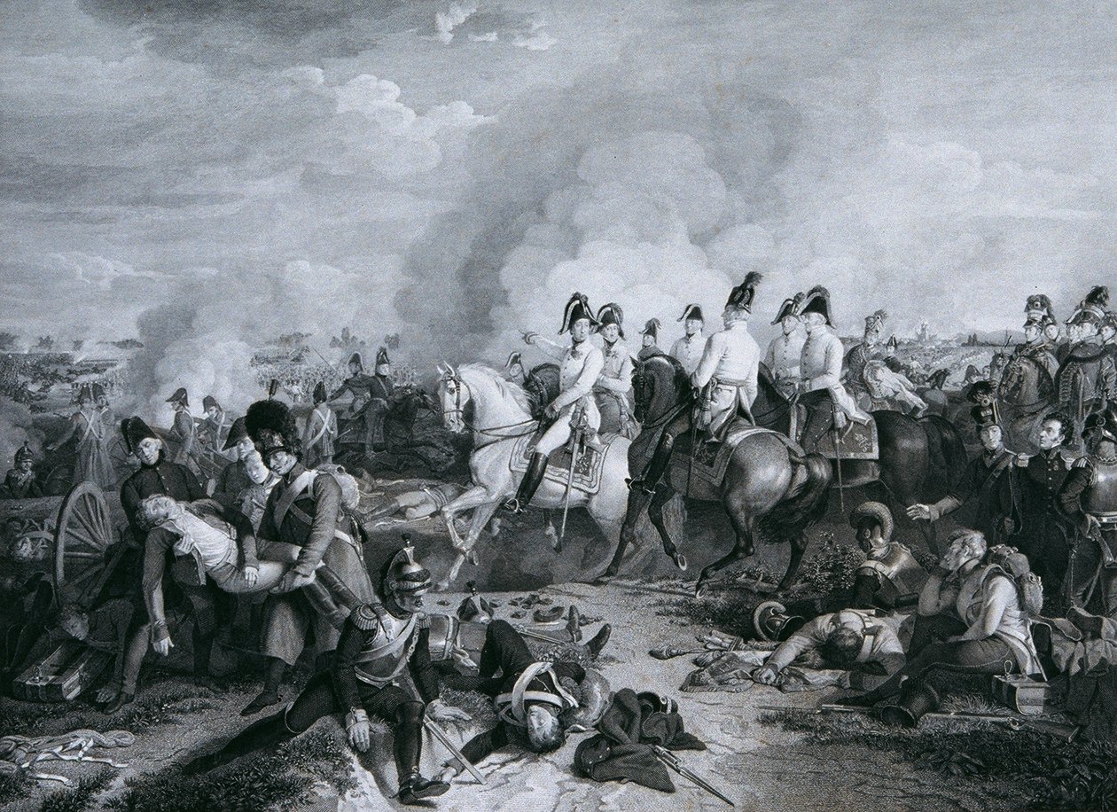 Erkehertug Karl av Østerrike i slaget ved Aspern av Carl Heinrich Rahl