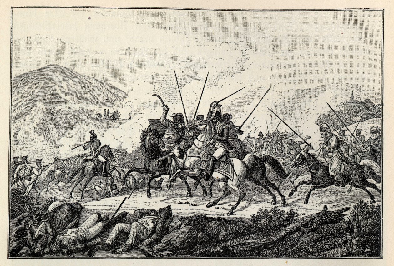 General Vandammes fange i slaget ved Kulm 30. august 1813. av Carl Heinrich Rahl