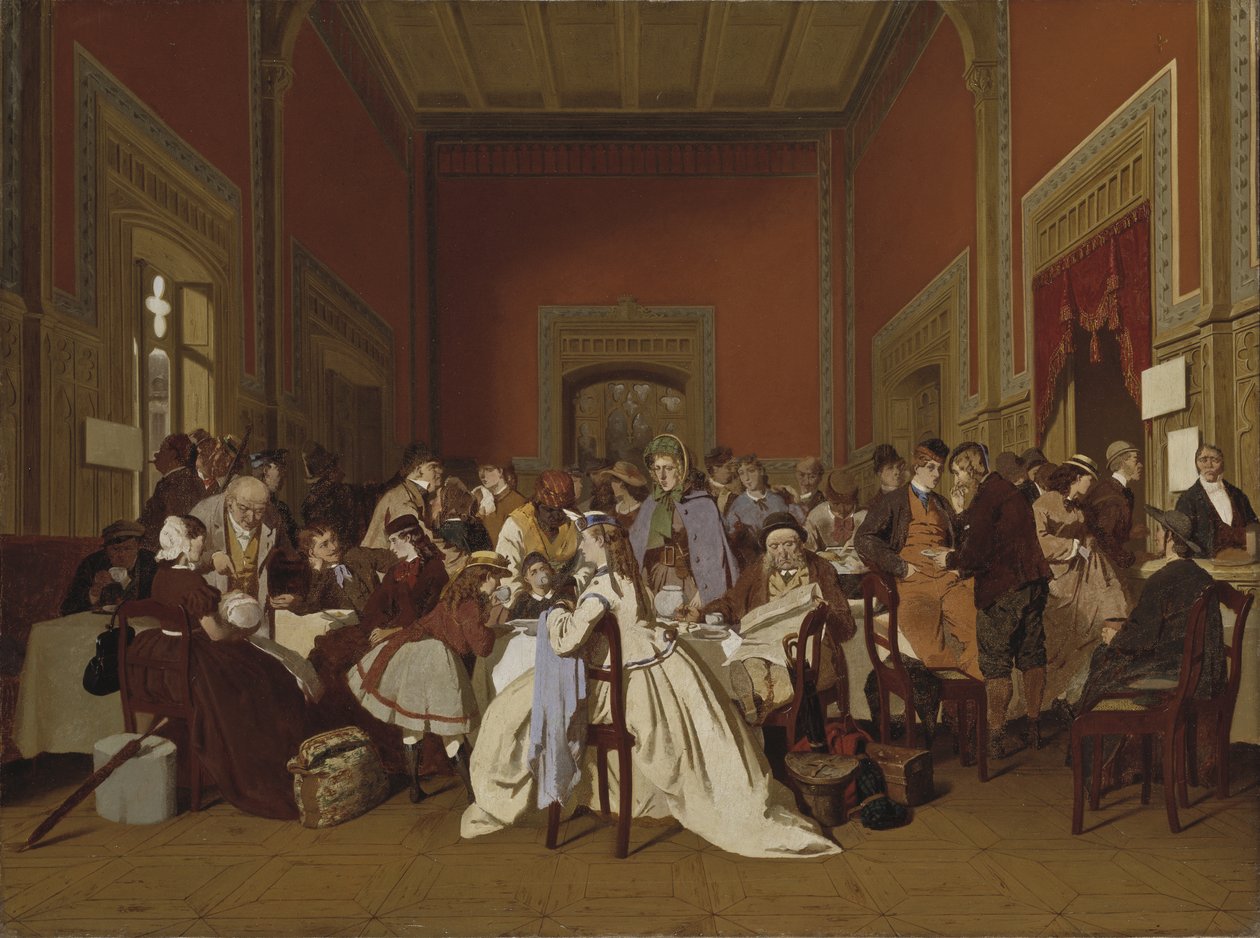 Andreklasses venterom, ca. 1865 av Carl Hendrik d Unker
